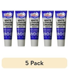 5 pack White Lithium Grease 8 Ounce Tube