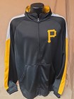 Pittsburgh Pirates Sweatshirt Jacket Full Zip Mens Sizes Majestic Polyester Nwt