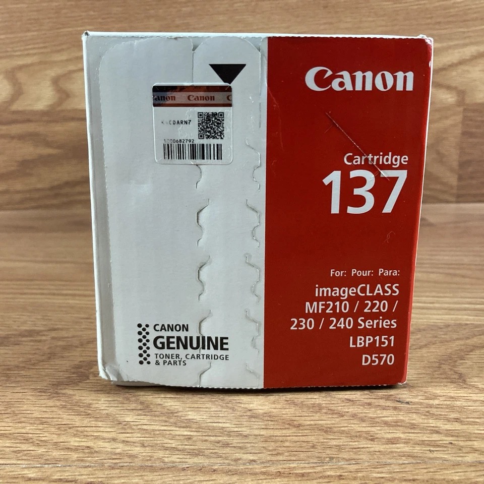 Genuine OEM Canon 137 Black Laser Printer Toner Cartridge - BRAND & NEW SEALED - Image 4 of 4