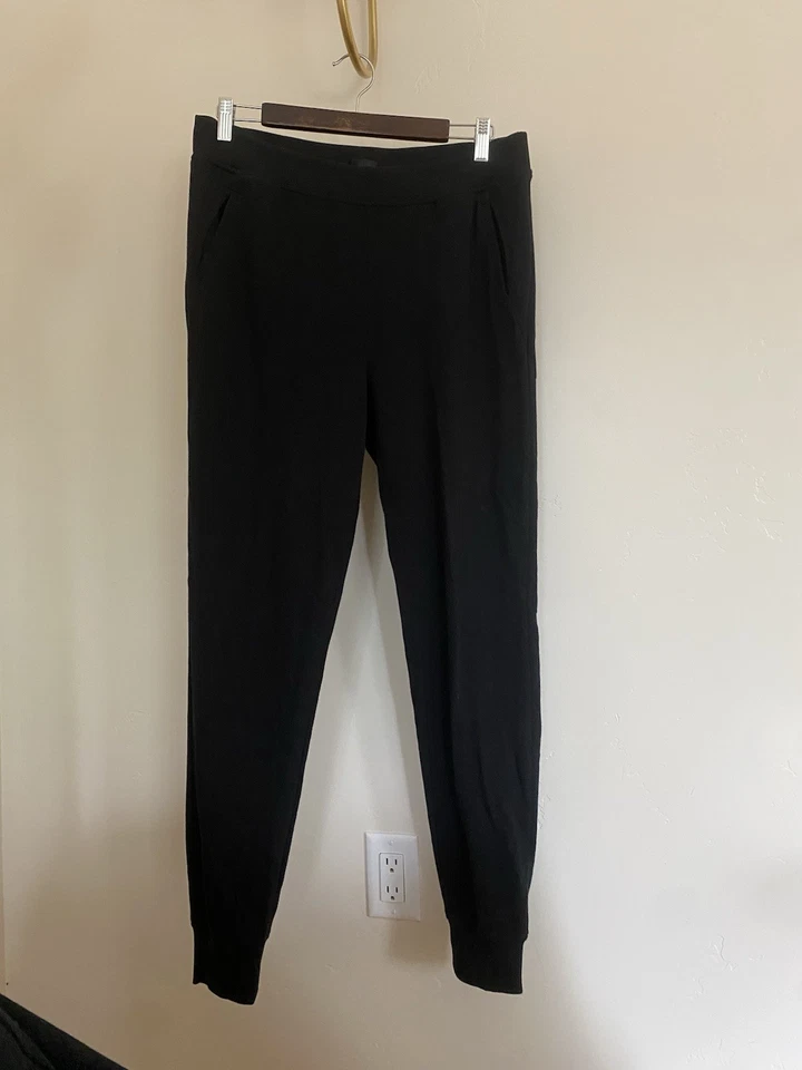 Pantalones de chándal ATM Anthony Thomas Melillo negros de felpa francesa-mujer talla grande nuevos sin etiquetas Foto 3 de 4