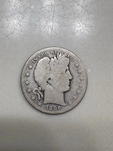1896-S Barber Half Dollar Silver 50C San Francisco Circulated Coin