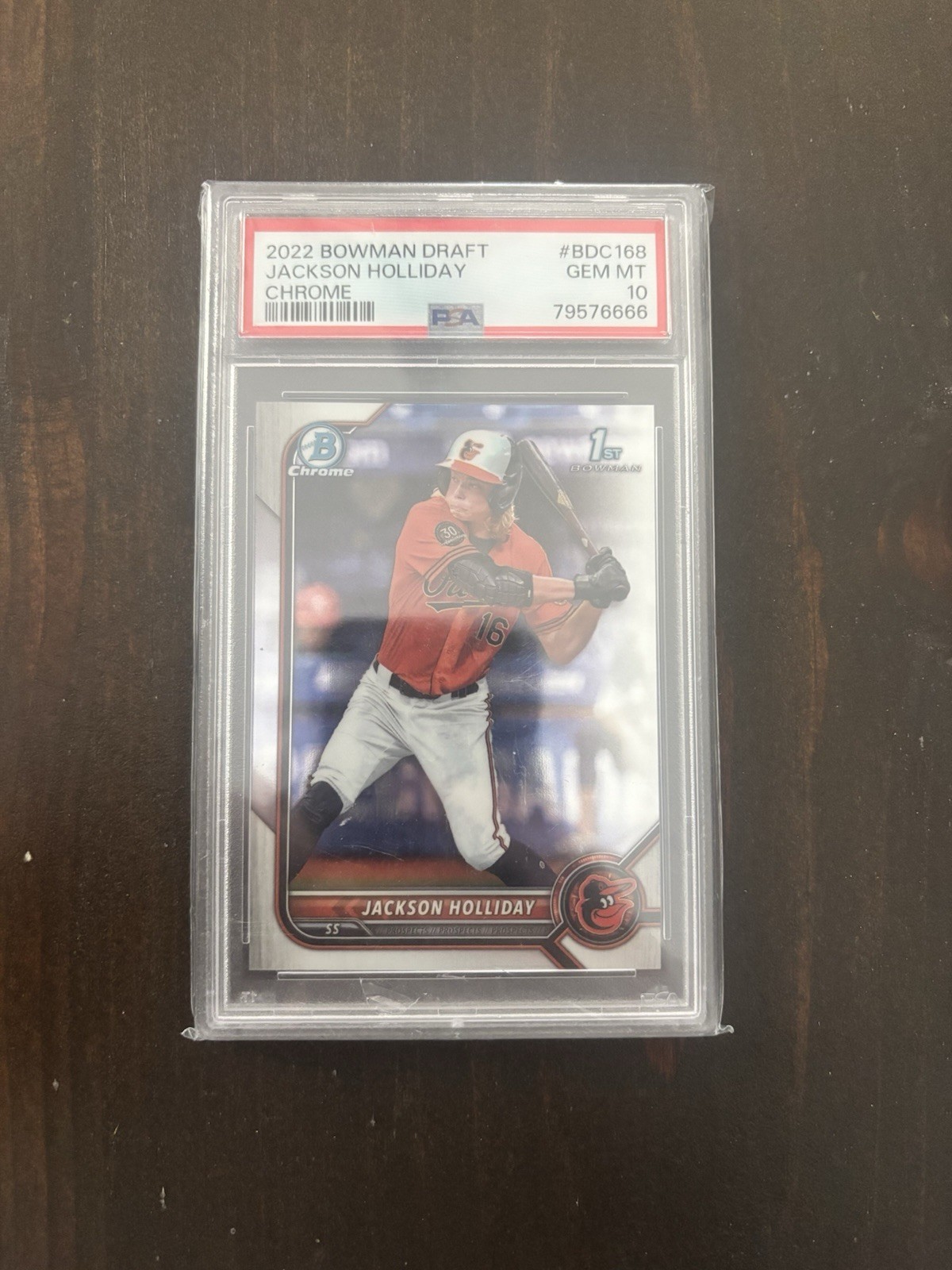 2022 Bowman Draft - Chrome Jackson Holliday #BDC-168 (RC) PSA 10 view 1