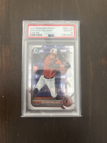 2022 Bowman Draft - Chrome Jackson Holliday #BDC-168 (RC) PSA 10