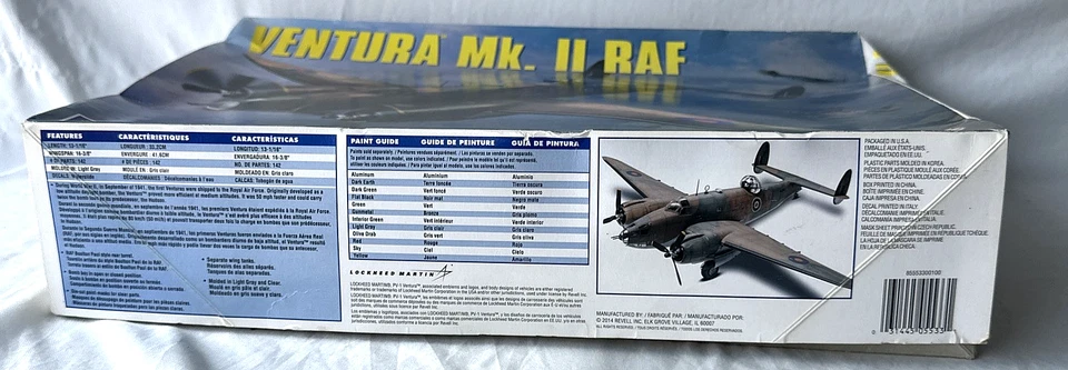 Bombardero británico alemán Revell 1/48 Ventura Mk.II RAF 85-5533 modelo de plástico 14718 Foto 2 de 4