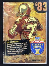 Doug Flutie 2008 AutoZone Liberty Bowl Legends Football Boston College Eagles #6