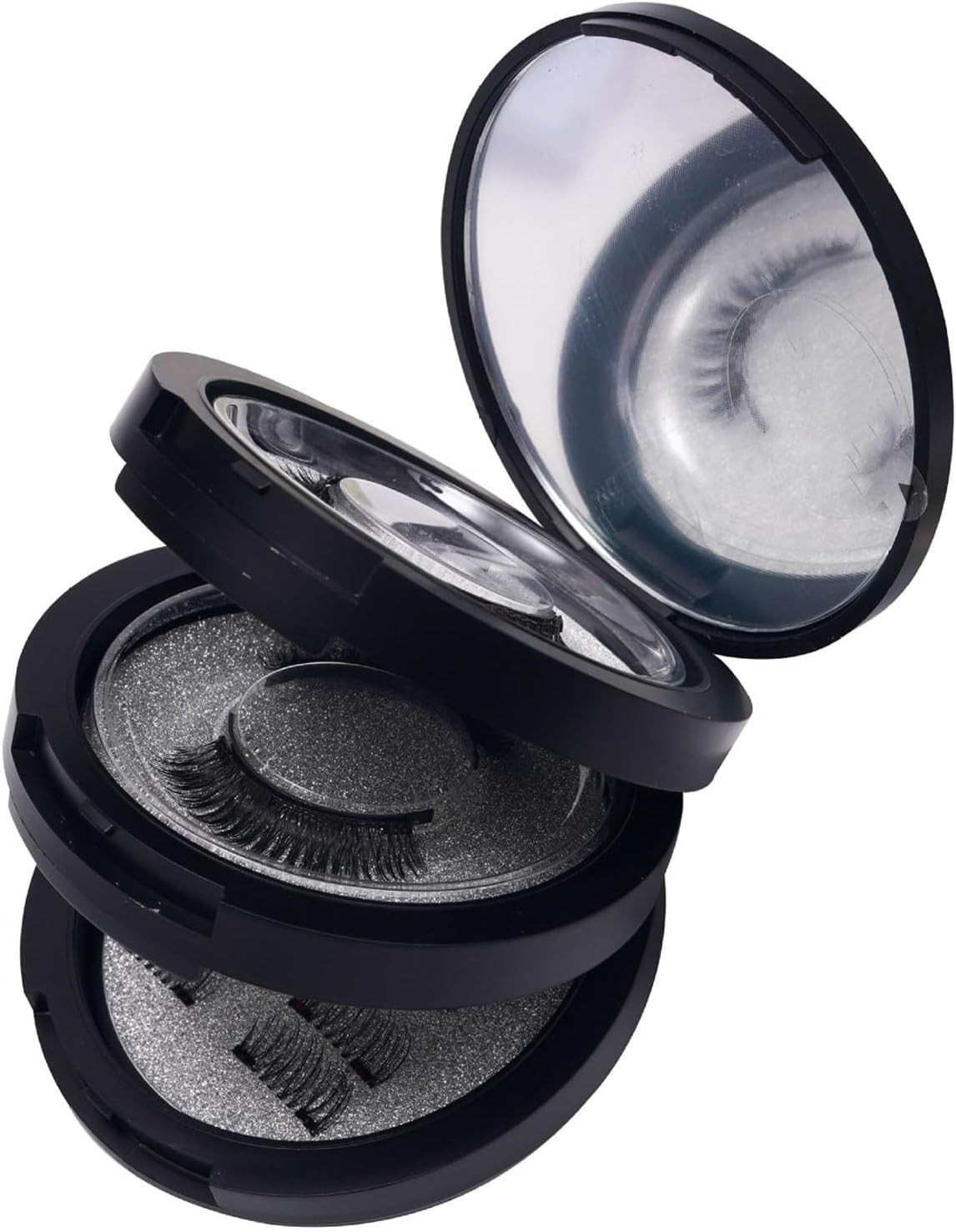 4 Paia Ciglia Magnetiche Naturali Ciglia Finte,Senza Eyeliner,3D Ciglia Magnetic