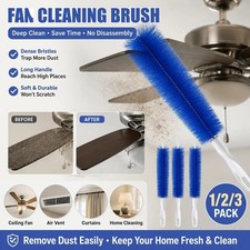 Ceiling Fan Cleaning Brush Soft Microfiber Dust Cleaner Air Vent Duster Pack Tol