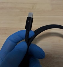Apple Thunderbolt 5 - 1M USB Type C Pro Data Cable Fast Charging Braided - Black