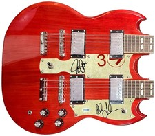 Rush Autographed 18-String Double Neck SG Signature Edition Guitar