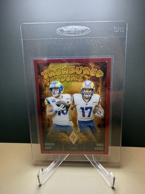 Cooper Kupp/Puka Nacua 2024 Phoenix Treasured Tandems Red Parallel /99 TT-LAC