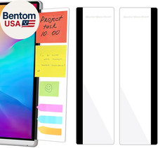 2 Pack Computer Monitor Memo Board, Acrylic Computer Monitor Sticky Note Holder,