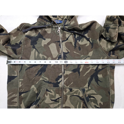 Polo Ralph Lauren Camo Hoodie Men's Size Small Full Zip Up