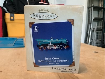 Hallmark Keepsake Ornament Lionel Blue Comet 400E Steam Locomotive