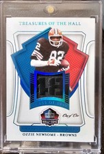 2021 Panini National Treasures of the Hall Ozzie Newsome Materials Platinum 1/1