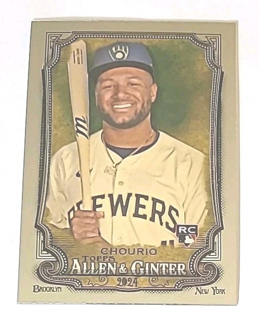 2024 Topps Allen & Ginter Chrome #276 Jackson Chourio RC (BREWERS) !