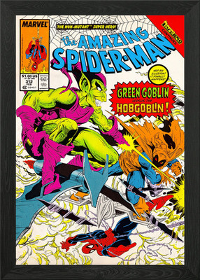 Green Goblin vs Hobgoblin Gerahmtes Wandbild Poster Leinwanddruck Bild
