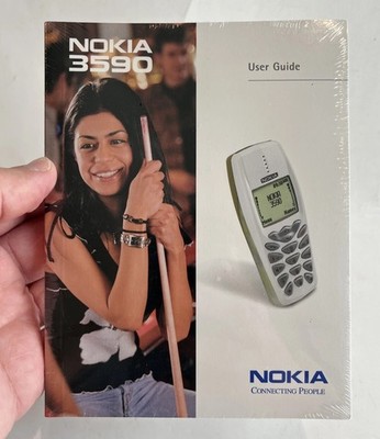 Nokia 3590 cell phone user guide manual instruction vintage/Still Sealed