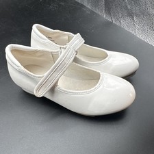 White Mary Jane Strap Tap Dance Shoes Unisex Size 13ML Used once