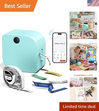 Bluetooth Mini Label Maker - Portable Thermal Printer for Home Office, Green