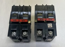 FEDERAL PACIFIC,NA240,CIRCUIT BREAKER 40A 120/240V 2P LOT OF 2