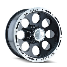 17x9 Ion 174 Blackmachined Wheels 5x5.5 0mm Set Of 4
