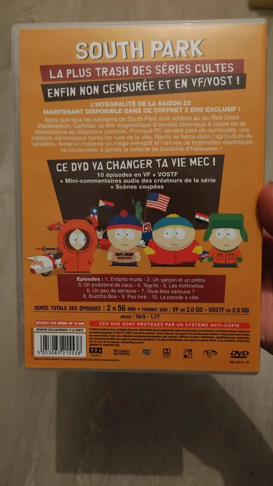 Coffret dvd south park saison 22 - Photo 2/4
