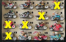 Figurines moto Joe Bar Team en résine
