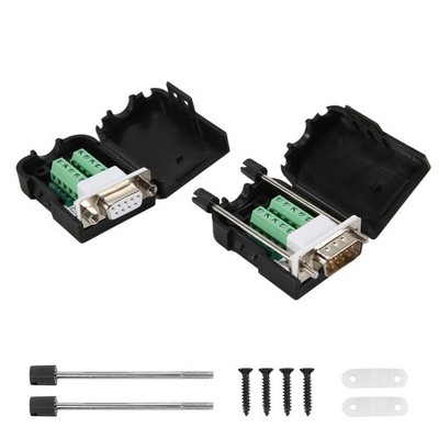 DB9 LöTfreier Steckverbinder RS232 D-SUB Serial To 9-Pin Port Terminal Stec9055