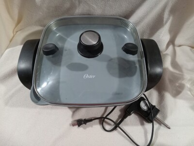 Oster Electric Skillet Frying Pan Nonstick Preowned