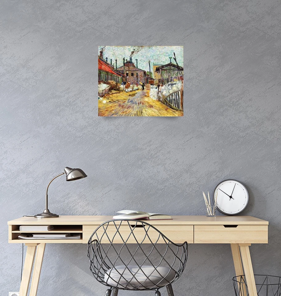 The Factory Painting by Vincent Van Gogh Classical Art Poster Print, Imagekind - Image 3 of 4