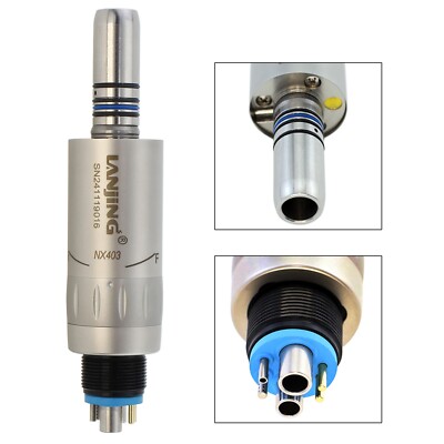 Dental Low Speed Motor 6 Hole Mini Air Motor LED Fiber Optic Internal Water NSK
