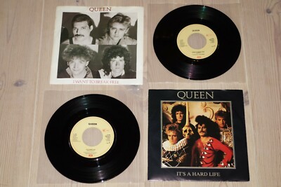 QUEEN - IT´S A HARD LIFE / I WANT TO BREAK FREE - 2 x Vinyl Single