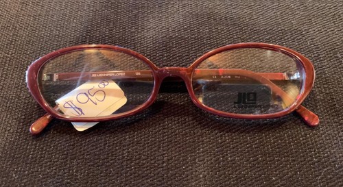 New JENNIFER LOPEZ JLO JL206 Burgundy Plastic Eyeglasses Frame w/ Embellishments - Picture 2 of 6