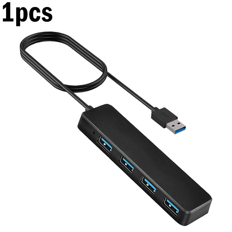 4-Port USB 3.0 Hub Expander for Laptop PC Flash Drive Fast Data Transfer