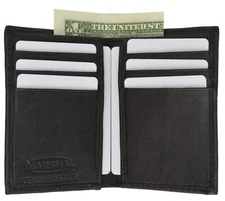 RFID Blocking Slim Thin Mens Bifold Premium Leather ID Wallet Card Holder...