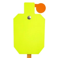 Highwild AR500 Steel Hostage Target 10" x 16" x 3/8" Armored Reactive IDPA Neon 