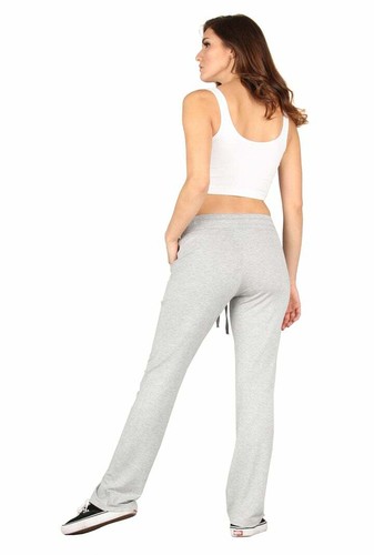 Pantalones de salón Lildy gris talla S-M de altura media - ajustados sueltos - súper suaves - Imagen 2 de 9