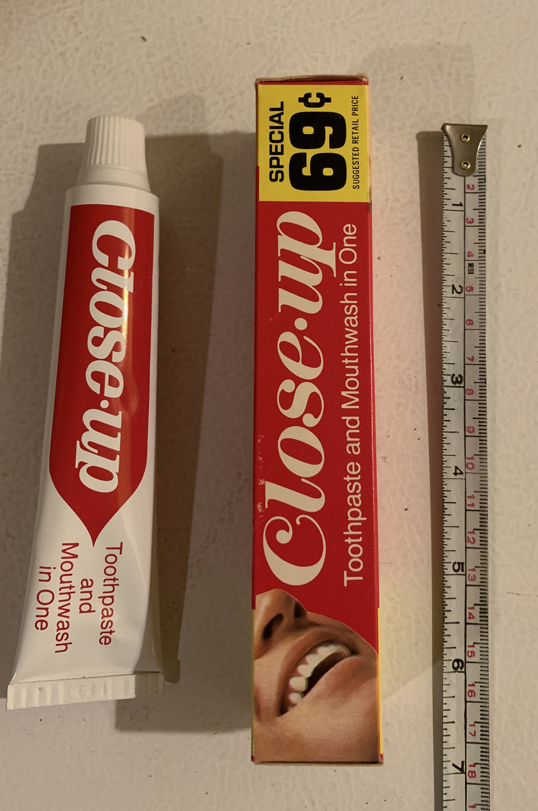 Vintage 1970s Tube Of Close-Up Toothpaste NOS Full Unused Sealed 69 ...