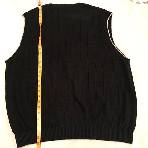 Chaleco suéter negro Talbots para hombre, talla XL - Imagen 4 de 6