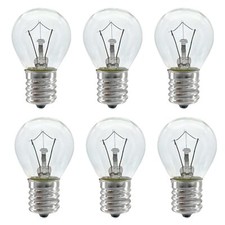 Lava Lamp Bulb 6 Pack 25 Watt Lava Lamp Light Bulb S11 E17 Base 120 Volt Lava La