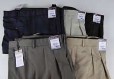 Roundtree Yorke Travel Smart Ultimate Comfort Stretch NWT Pleated Dress Pants