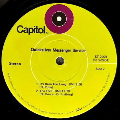 洋楽 quick silver messenger service 2LP QUICKSILVER MESSENGER SERVICE 