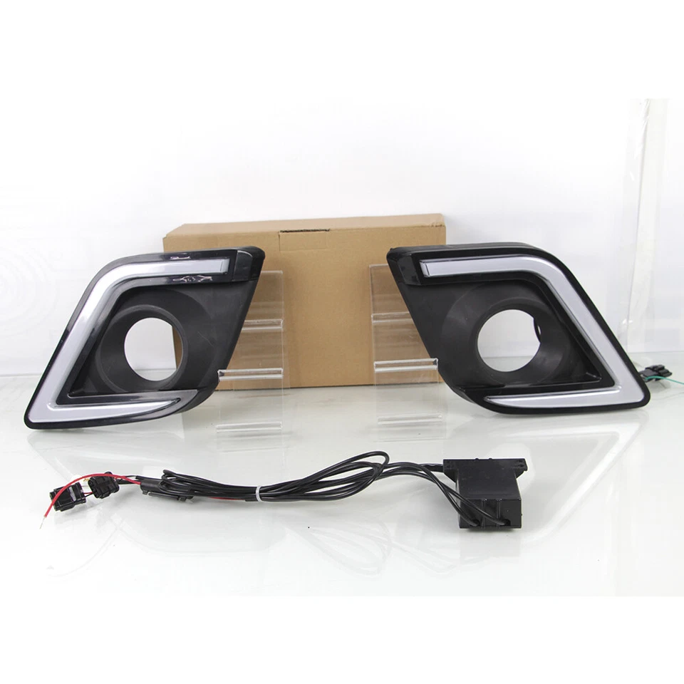 ДНЕВНОЙ СВЕТОДИОДНЫЙ ПРОТИВОТУМАННЫЙ ФОНАРЬ DRL С ПОВОРОТНИКОМ ДЛЯ TOYOTA HILUX 2015 2016 2017 - Изображение 2 из 4