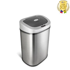 21.1 Gal Motion Sensor Touchless Kitchen Trash Can Non-skid Base Stainless Steel