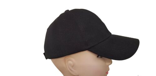 Kids Plain Baseball Cap Adjustable 54cm-56cm Girls Boys School Childrens Hat - Picture 9 of 9