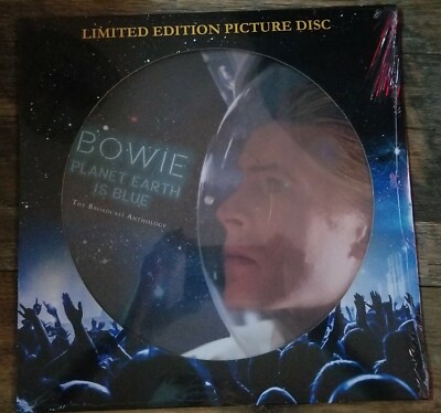  BOWIE - PLANET EARTH IS BLUE: BROADCAST ANTHOLOGY PICTURE VINYL #445 OF 500