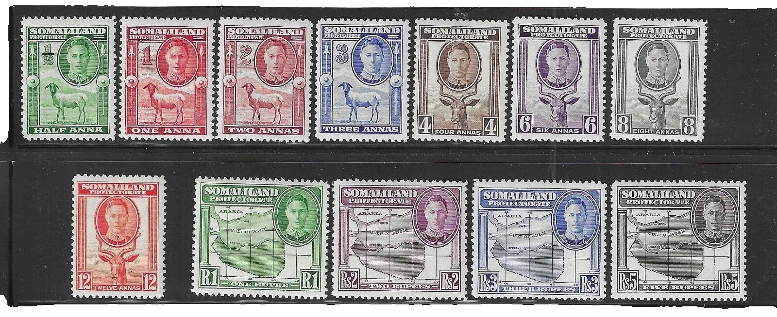 Lightly Hinged Pictorial Cancellation British Colony & Territory Stamps