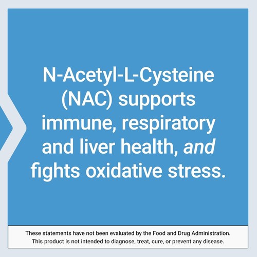 Life Extension N-Acetyl-L-Cysteine (NAC), Immune Response,NAC 600 mg 60 Capsules - Picture 6 of 6