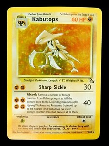 Pokemon Card Kabutops Fossil 9/62 Holo LP