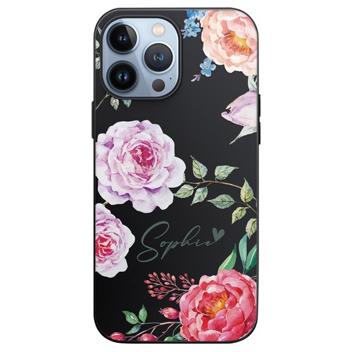 Pretty Flower Case For iPhone 16 Pro Max 15 14 13 12 11 Personalised Phone Cover - Picture 8 of 48